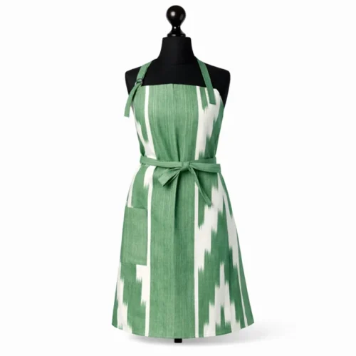 Teixits Vicens Küchenschürze Olivgrün