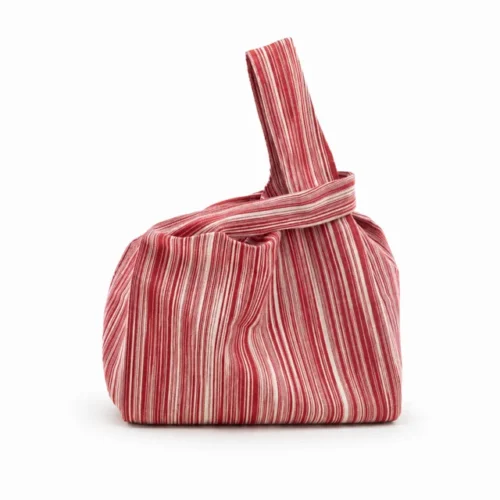 Teixits Vicens Stofftasche aus Mallorca - Rot gestreift